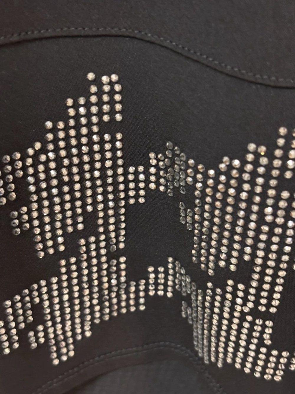 Susan Graver Black Long-Sleeve Top with Hem Embellishment - Picture 4 of 5